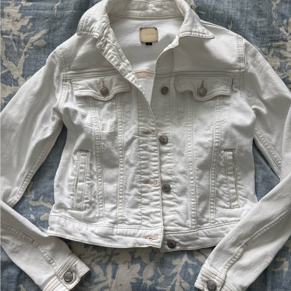 Joe's Jeans White Jean Jacket Classic Style